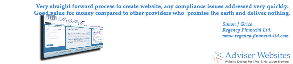 A recomendation for www.adviser-websites.co.uk from Regency Financial A recomendation for www.adviser-websites.co.uk from Regency Financial